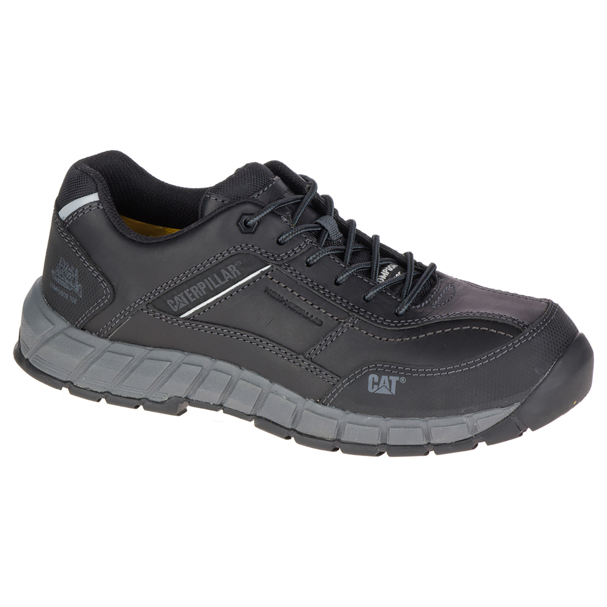 Caterpillar Safety Shoes Online UAE - Caterpillar Streamline Leather Ct S1 P Hro Sra Sa Mens - Black GKYQNV738